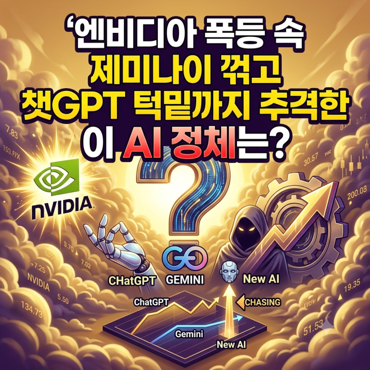  엔비디아 폭등 속 제미나이 꺾고 챗GPT 턱밑까지 추격한 이 AI 정체는?