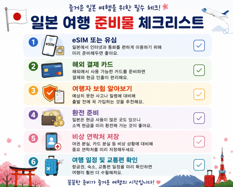 일본 여행자보험 비교, 가입 전 확인한 4가지 체크포인트