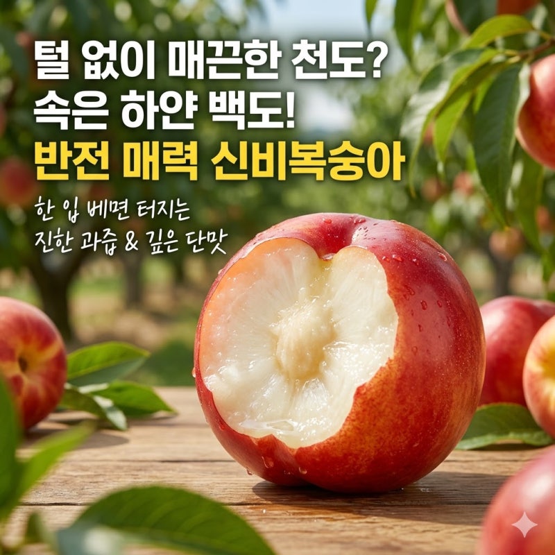 신비복숭아 제철 효능 후숙 보관법 완벽정리