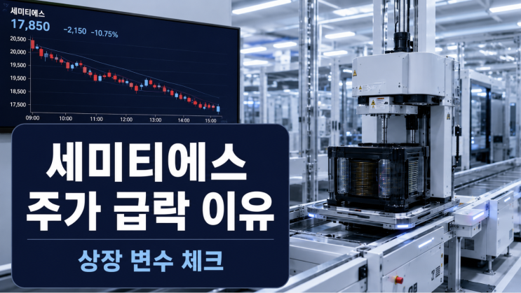  세미티에스 주가 급락 이유와 상장 변수