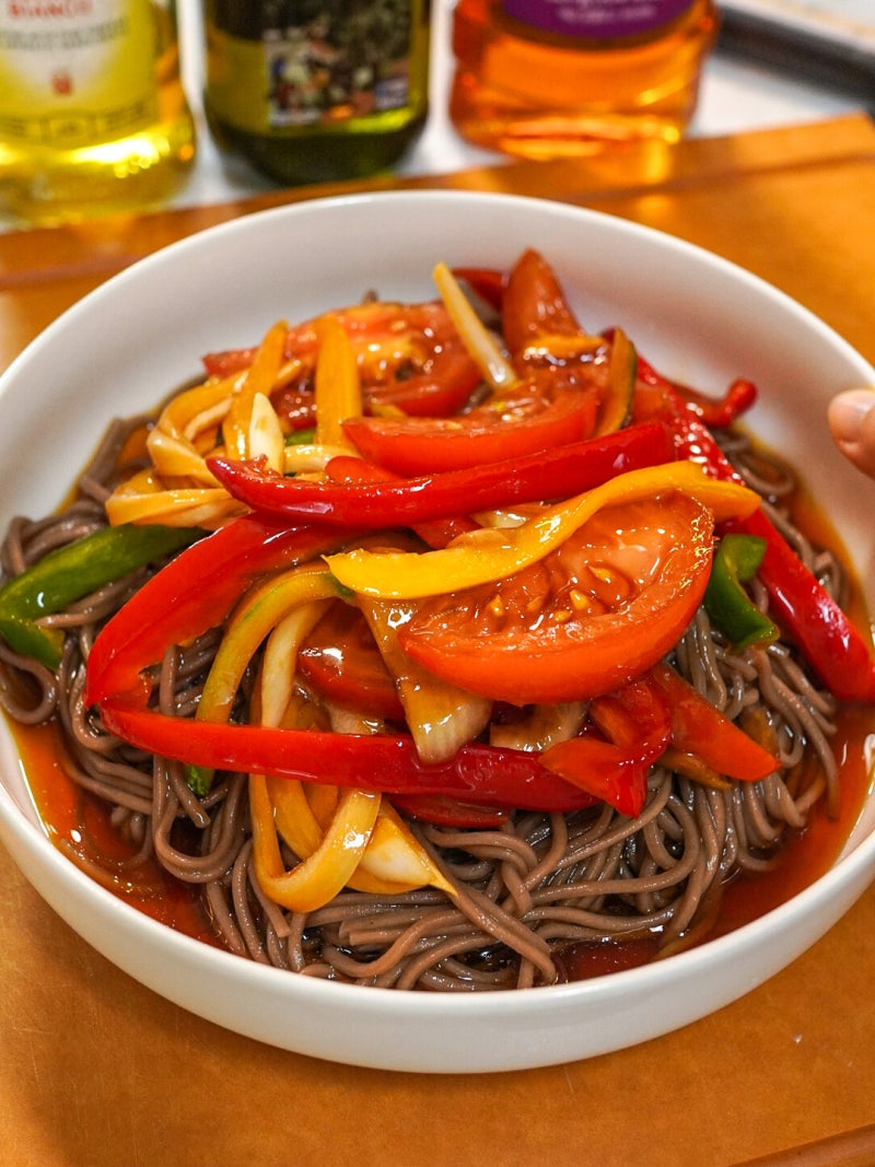 편스토랑 진서연 독일국수 만들기_새콤달콤 채소절임 메밀국수 레시피/식단요리