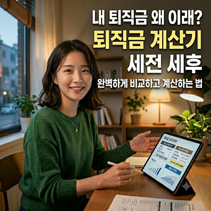  내 퇴직금 왜 이래? 퇴직금 계산기 세전 세후 완벽하게 비교하고 계산하는 법
