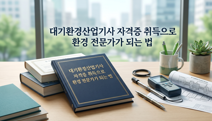  대기환경산업기사 자격증 취득으로 환경 전문가가 되는 법