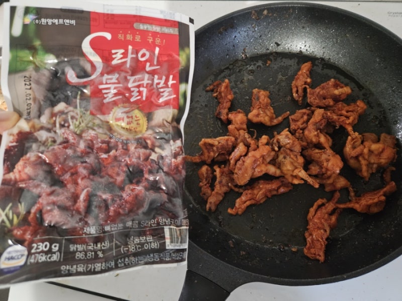원앙닭발 s라인 뼈없는 불닭발 냉동닭발 추천템!
