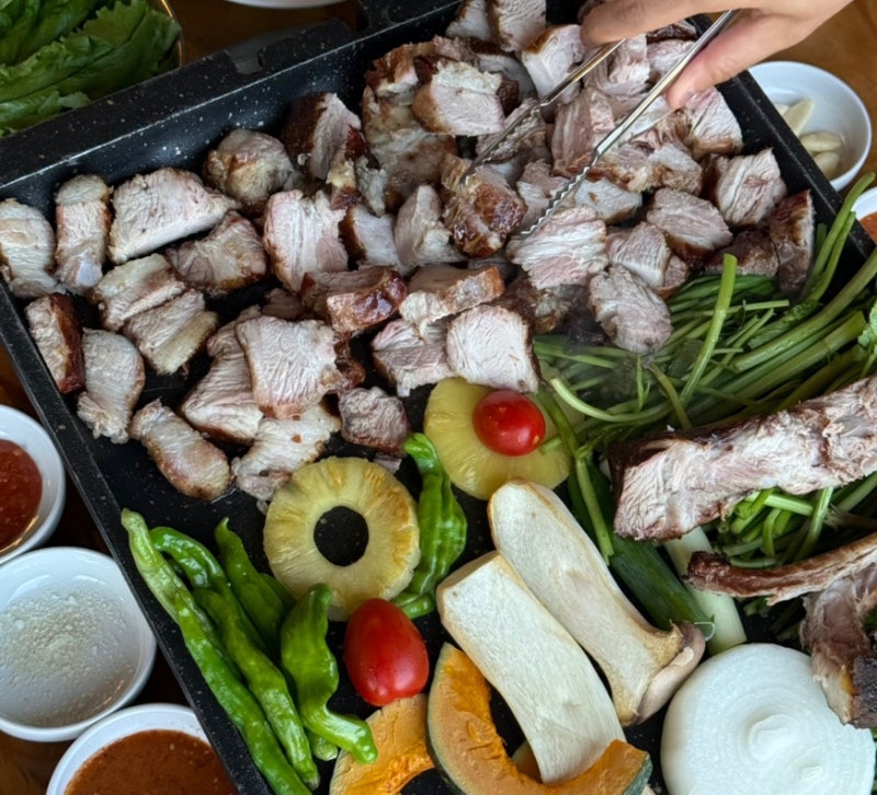 양평맛집 가족여행 대디스바베큐 후기 가격 웨이팅 애견동반