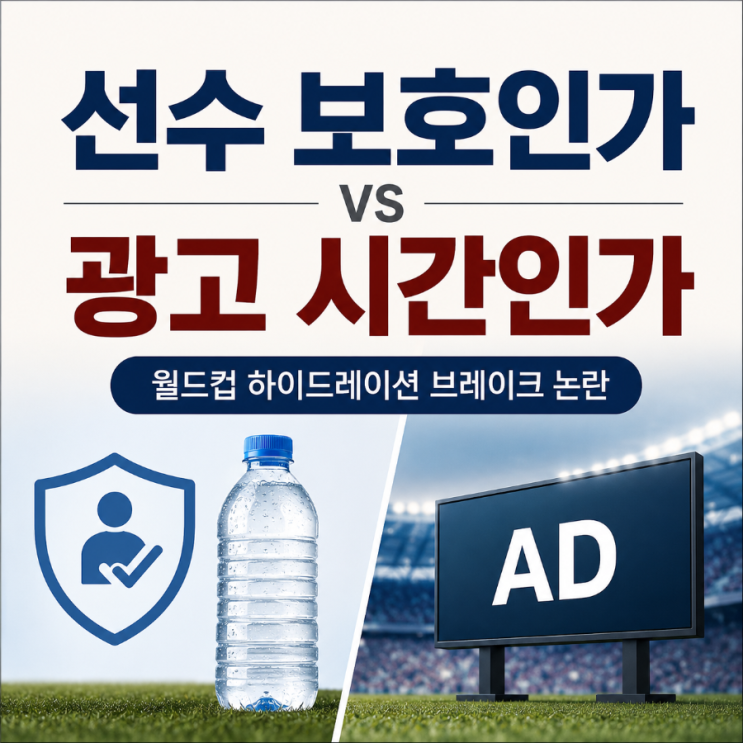 월드컵 <b>하이드레이션 브레이크</b> 왜 논란일까