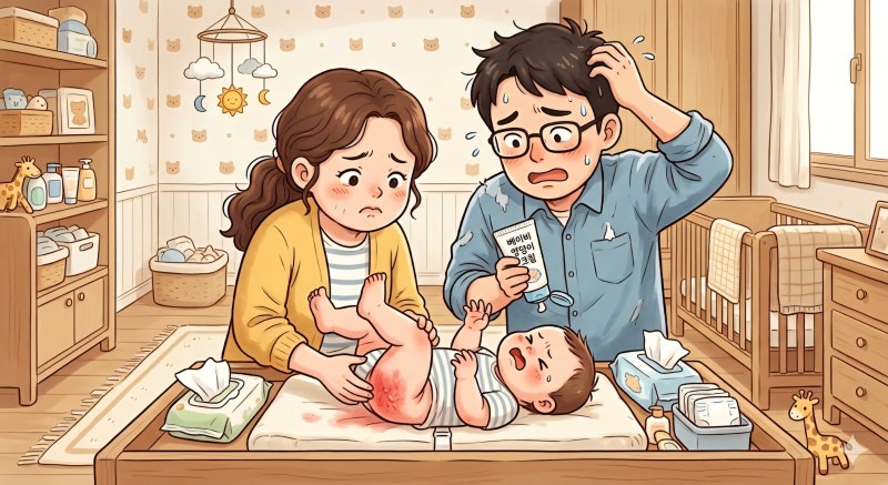 여름철 비상 신생아 기저귀 발진 원인과 연고