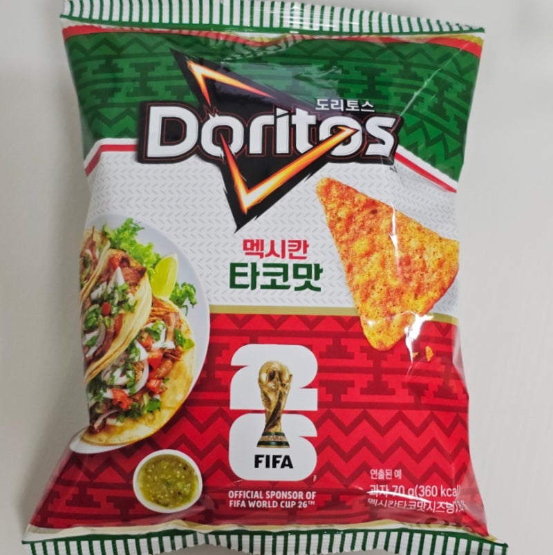 도리토스 멕시칸타코맛 후기 (2026 월드컵 과자)