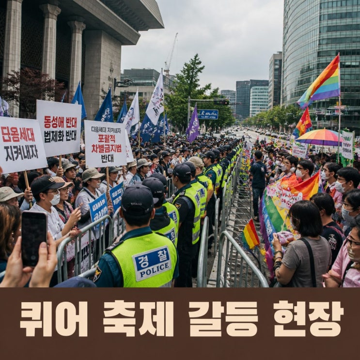 <b>퀴어</b> 축제 반대집회 현장과 쟁점 정리