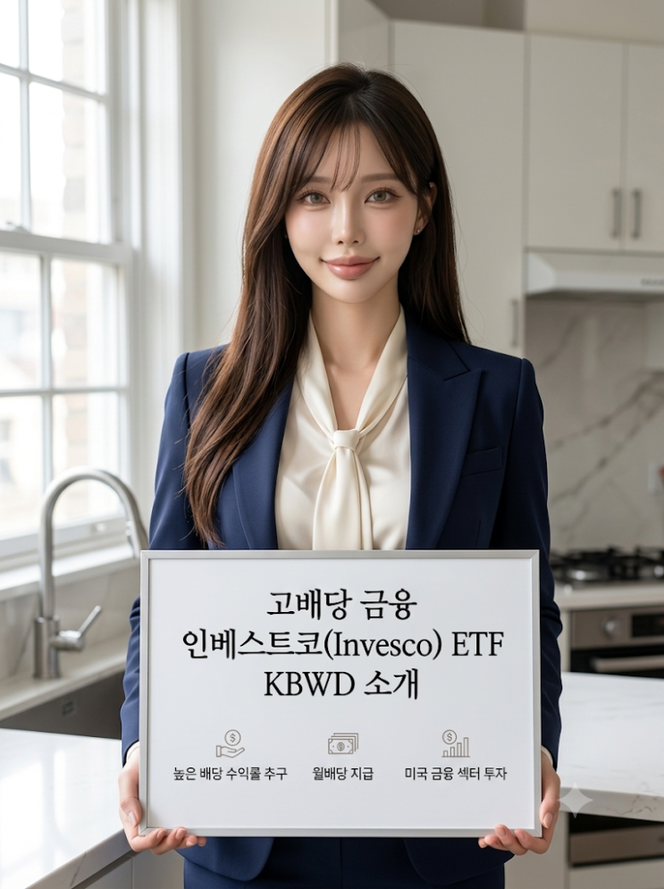  고배당 금융 인베스코 ETF KBWD 연배당율 14%