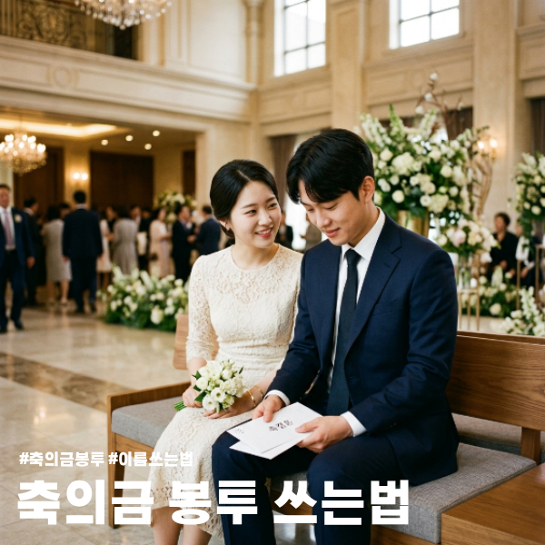  축의금 봉투 이름 위치, 은근히 다 틀린다는 축의금 봉투 쓰는법