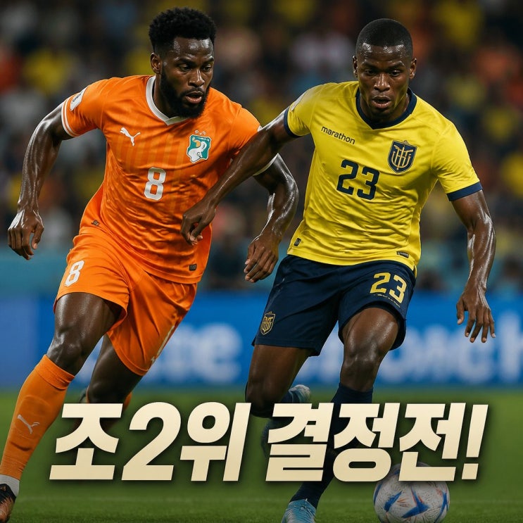 2026 월드컵 <b>코트디부아르</b> 에콰도르 <b>피파랭킹</b> 경기 승부 예측
