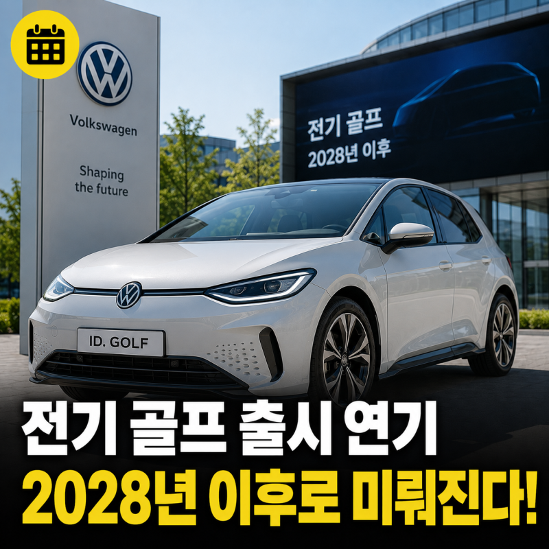 폭스바겐 골프 소형 SUV 전기차 2028년 이후 출시 이유