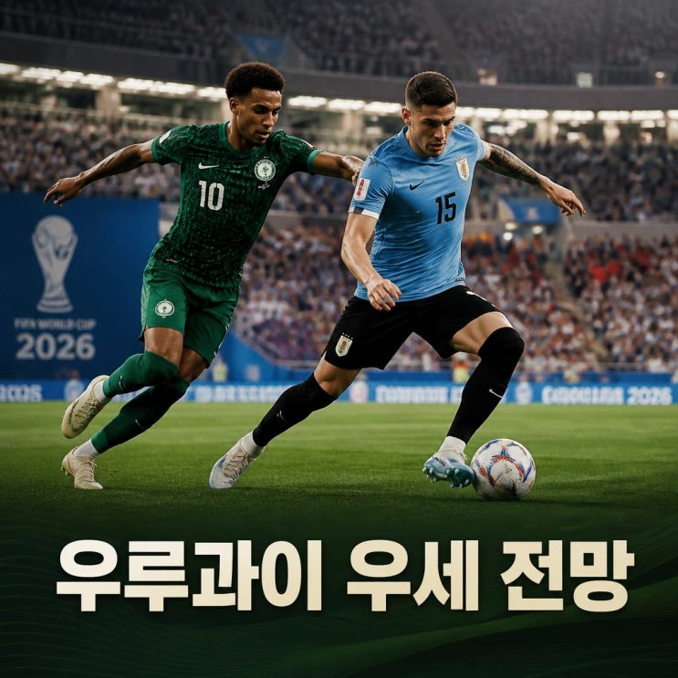 2026 월드컵 사우디아라비아 <b>우루과이 피파랭킹</b> 경기 승부 예측