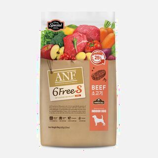  6free 소고기 8kg - 반려견 건강을 위한 첨가물 제로 식단 구성 요소