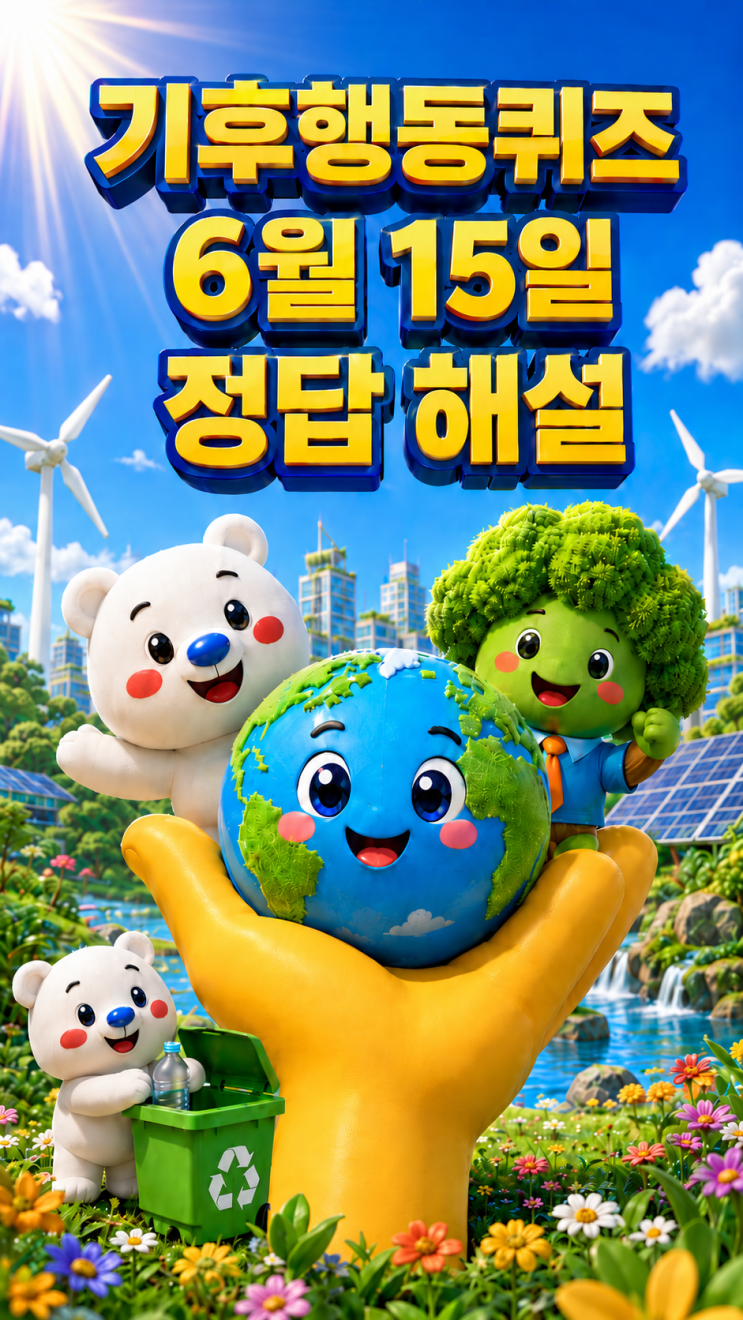  기후행동퀴즈 6월 15일 정답 공개, 오늘 문제 해설·무더위 쉼터의 정의와 지정 시설