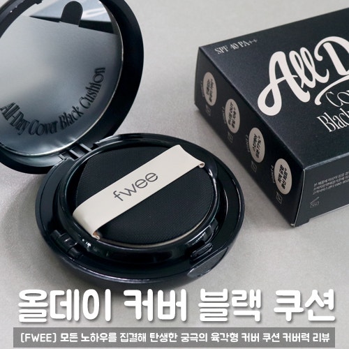 퓌 올데이 커버 블랙 쿠션 23N 커버력 솔직 리뷰