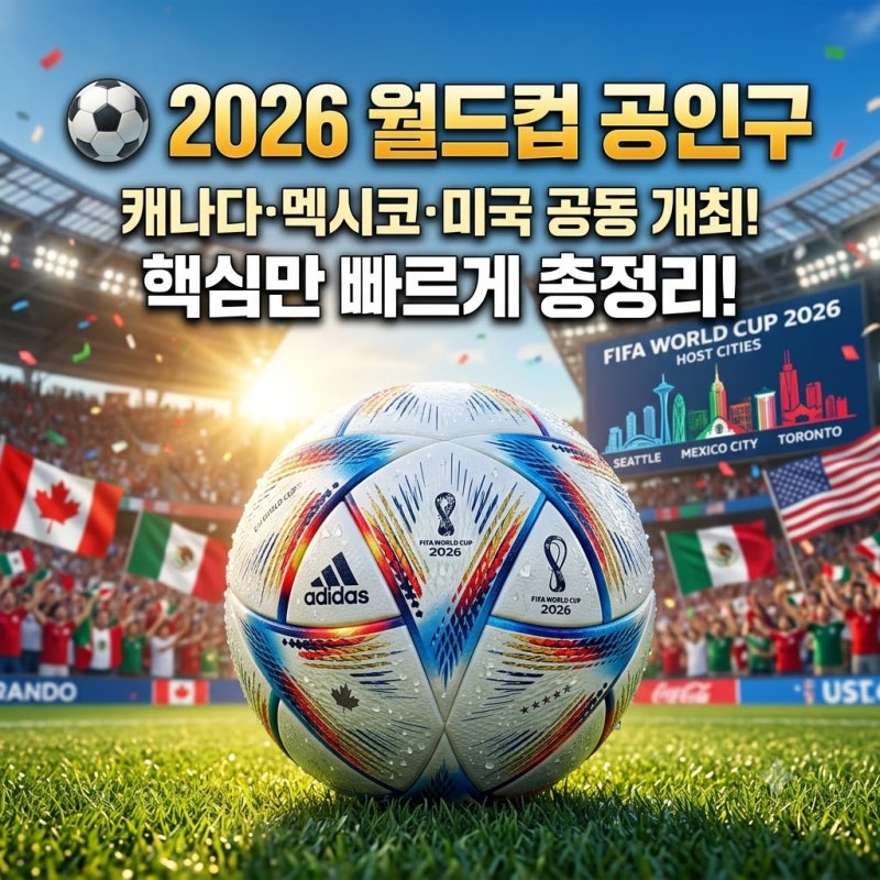2026 북중미 월드컵 공인구 특징 및 역사 총정리
