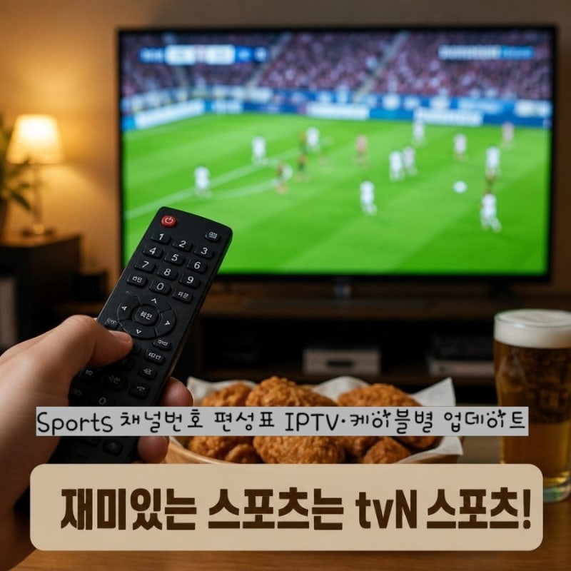 tvN 스포츠 채널번호 편성표 IPTV·케이블별 최신 업데이트