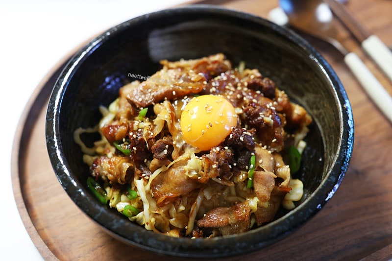 대패삼겹살 덮밥 레시피 삼겹살 요리