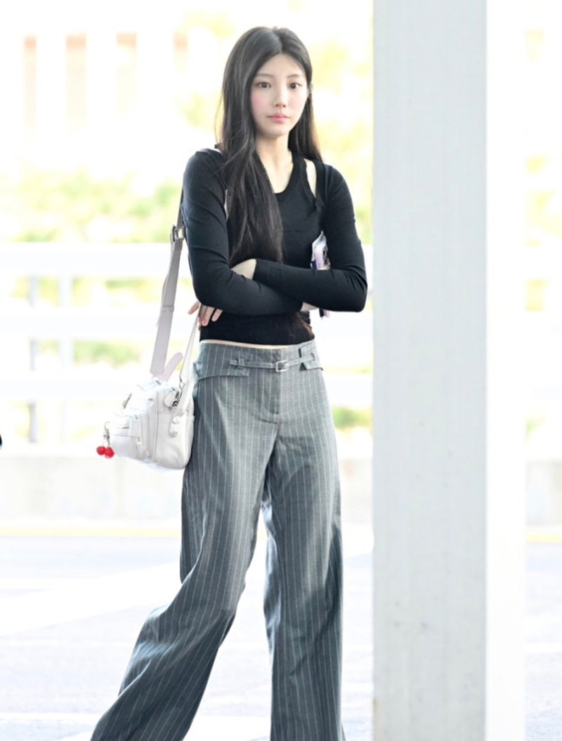 ILLIT Wonhee's Airport Fashion: The GIMAGUAS Set-up That Perfectly Suits Her Matured Beauty (After Losing Her Chubby Cheeks)