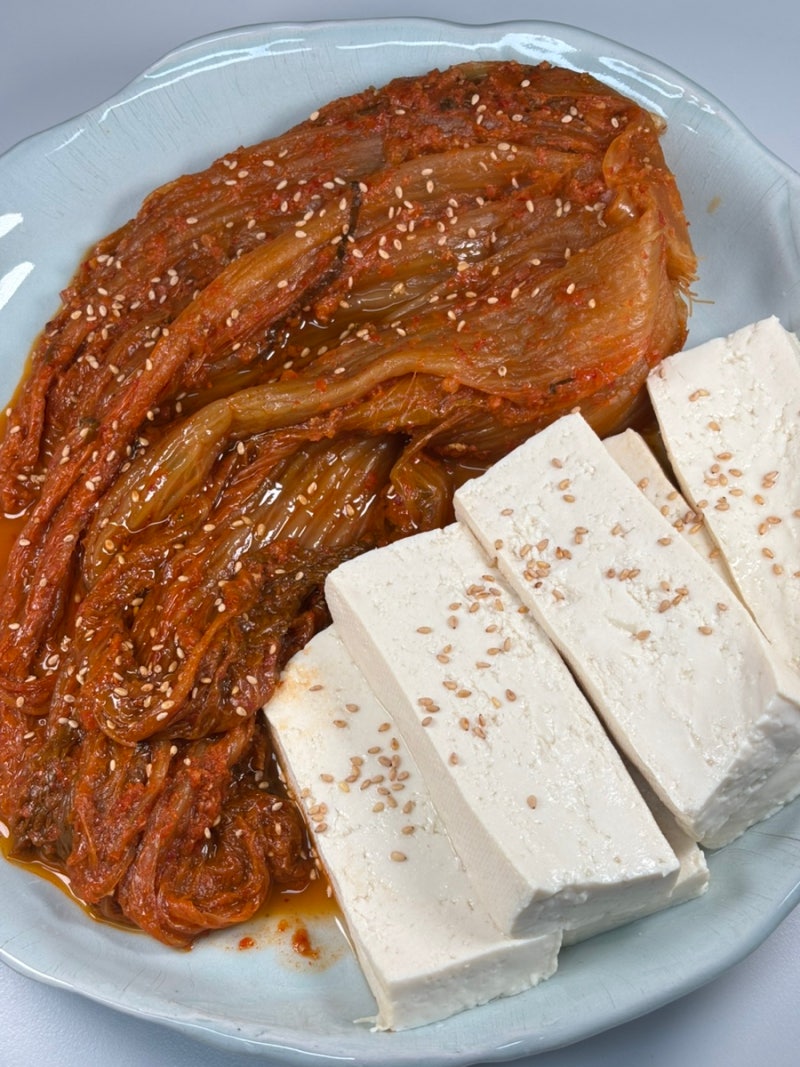 이영자 들기름 김치찜 만들기 두부김치 레시피 고기 없는데 맛있네요
