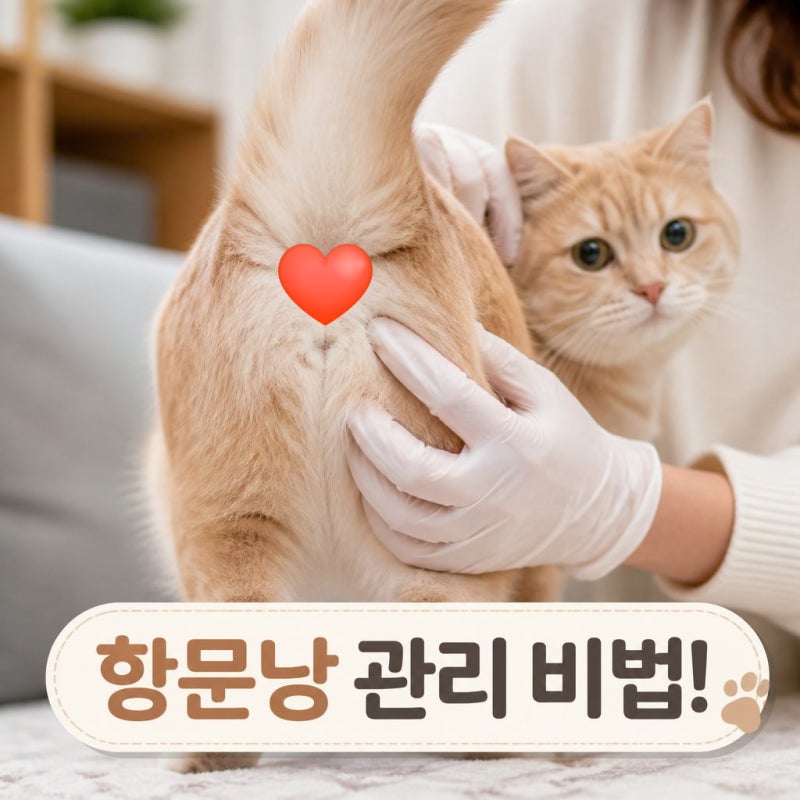 고양이 항문낭? 관리 비법!