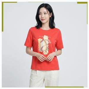 단독 조이너스 조이너스 물감 프린팅 티셔츠-JU23KS9002545A 특별할인