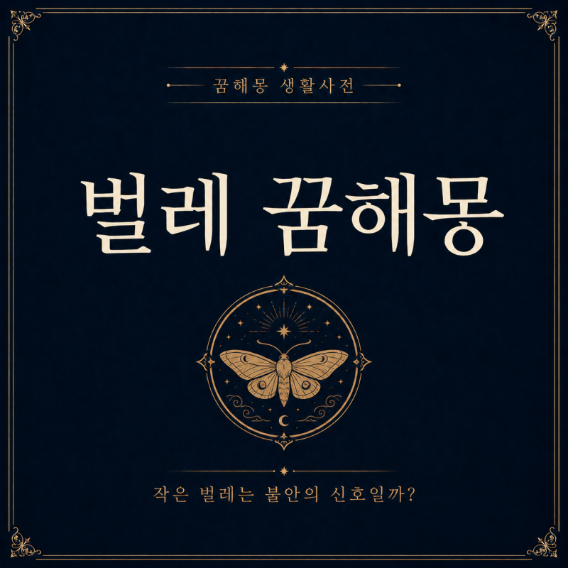 벌레 꿈해몽, 몸에 붙거나 많이 나오는 꿈은 무슨 의미일까?