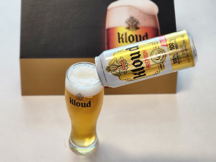  집에서 즐기는 신상맥주 추천, 리뉴얼된 올몰트비어 클라우드패키지클라우드500ml2캔전용잔2입 솔직 후기