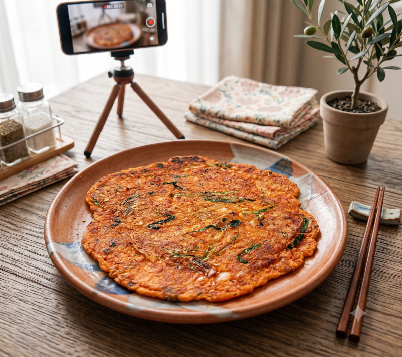 세상에서 제일 맛있는 별미! 도넛모양 신열무김치전 황금 레시피 대공개