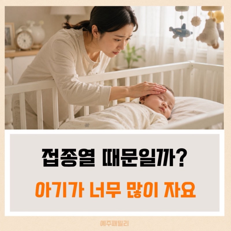 2개월 아기 접종 후 잠만 자요! 접종열 때문일까?