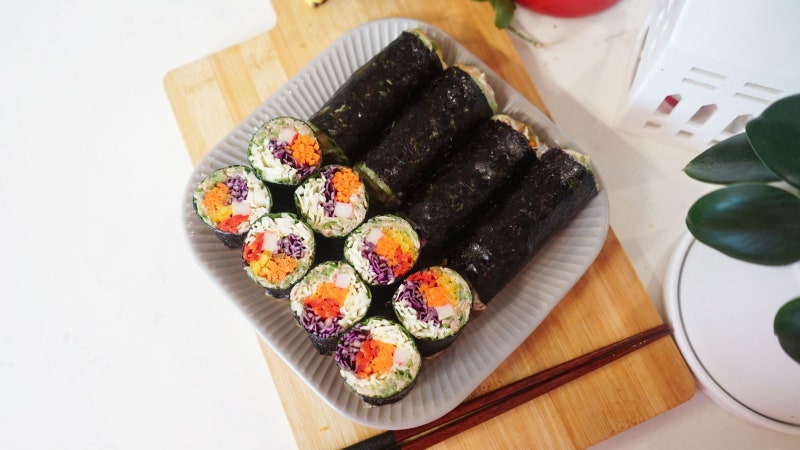 밥없는 김밥 이렇게 드시면 5kg 쏙 빠져요! 다이어트 김밥 라이스페이퍼 김밥 맛있게 싸는 법 ....