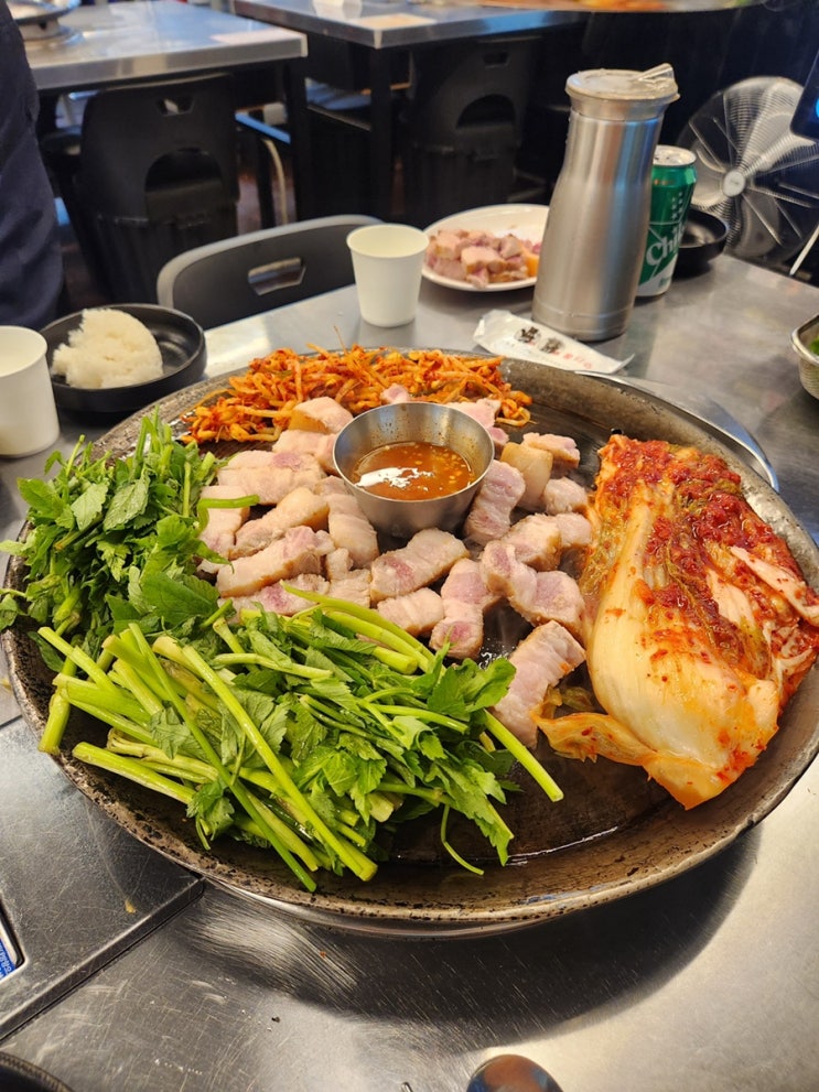  군산 할매솥뚜껑삼겹살 수송동고기집 초벌삼겹살 군산맛집 수송동저녁추천