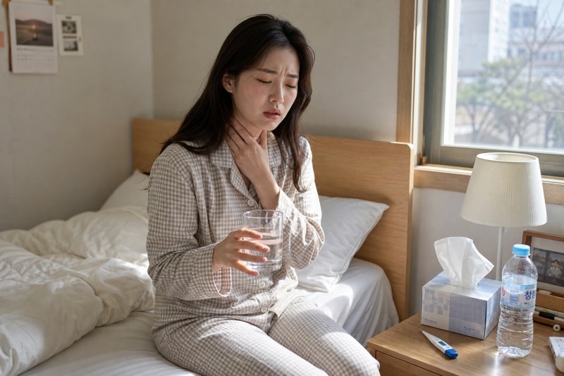초기 목감기 약 추천 및 목감기 약국약 조합, 캔디 가글 콜대원 총정리