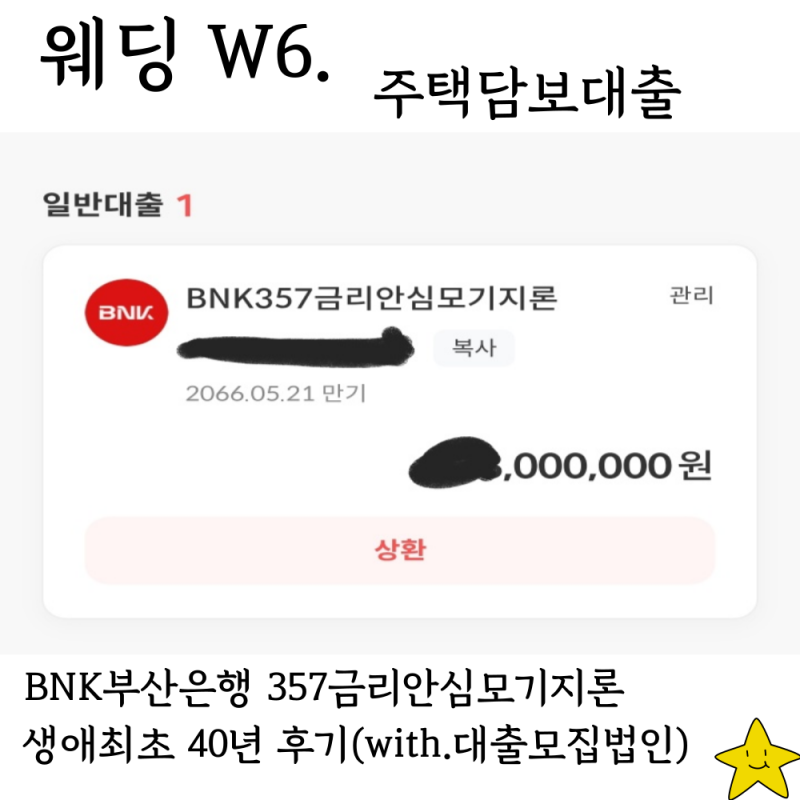 BNK부산은행 357금리안심모기지론 주택담보대출 대출모집법인 실행 후기