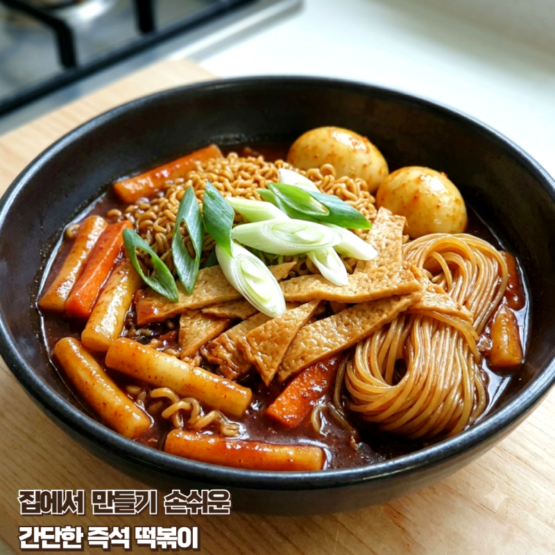 맵지 않은 즉석떡볶이 레시피