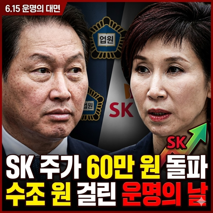  16만 원이던 주식이 60만 원으로... 최태원·노소영 이혼 소송 파기환송심 2차 조정, '이 날짜' 하나에 수조 원 갈리는 반전 전말