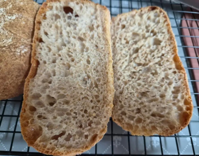 오븐형 에어프라이어로  맛있는 치아바타 도전!