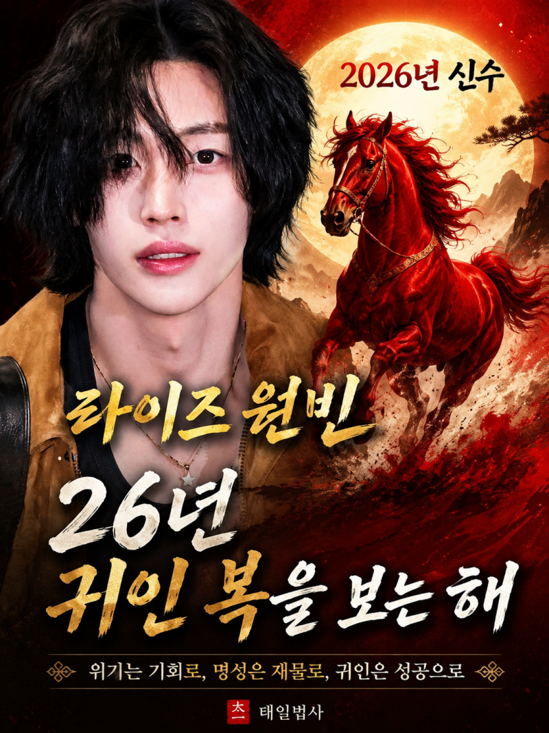 RIIZE Wonbin's 2026 New Year's Fortune: Saju Reading