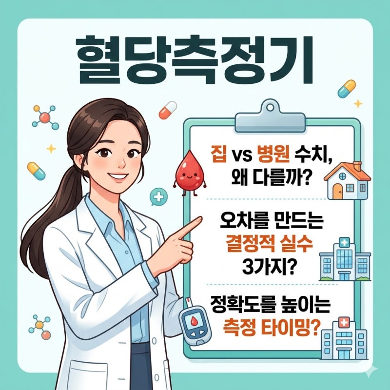 혈당측정기, 집과 전문기관 수치가 달라 불안한 당신을 위한 해석 가이드