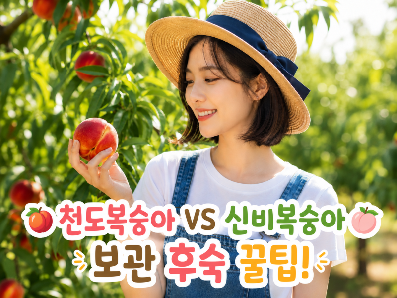 천도복숭아효능 알고 드시나요? 신비복숭아 차이점부터 보관 후숙 꿀팁까지 총정리!
