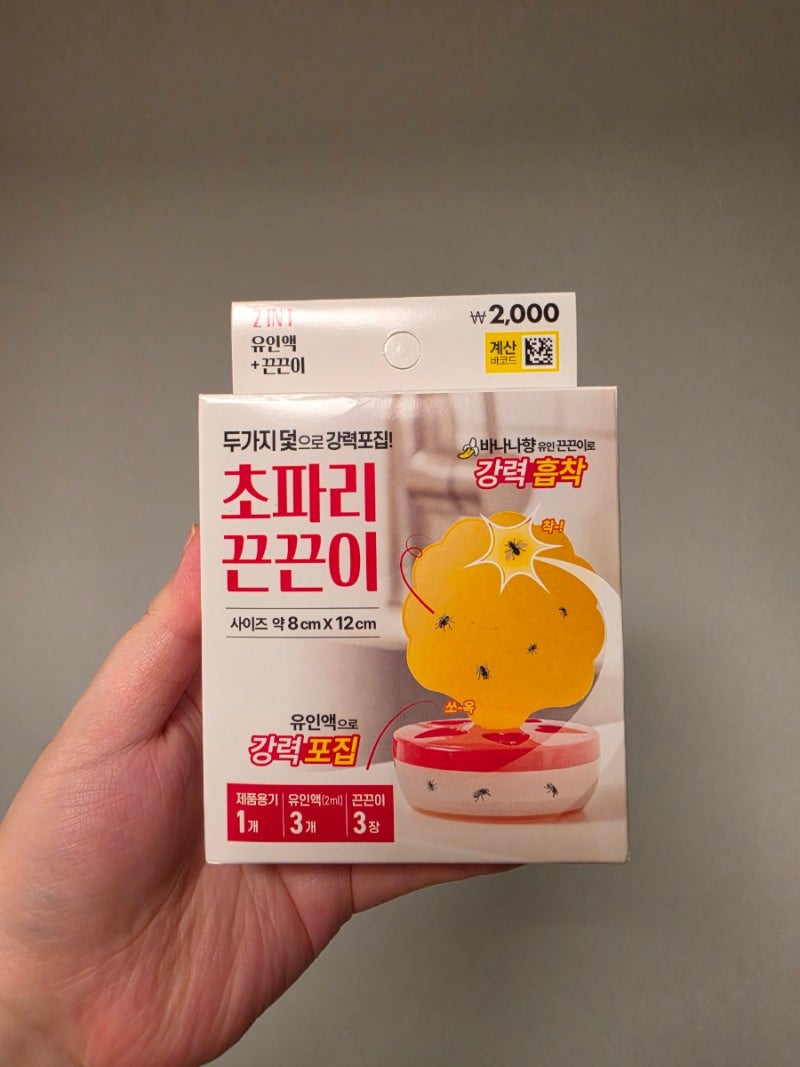 초파리 없애기 다이소 트랩말고 초파리끈끈이 구성품과 사용방법 탁상용 모기퇴치기후기 일....