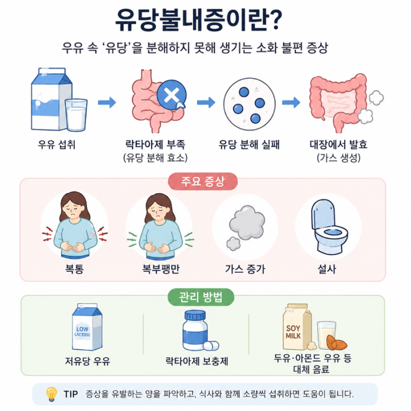 "우유만 마시면 배가 아프다면?" 유당불내증을 의심하세요. '유당불내증'의 원인, 증상, 치료 ....