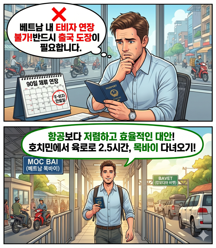  목바이 비자런 90일 연장: 평일 오전 중 끝내는 최저 가격 셀프 프로세스