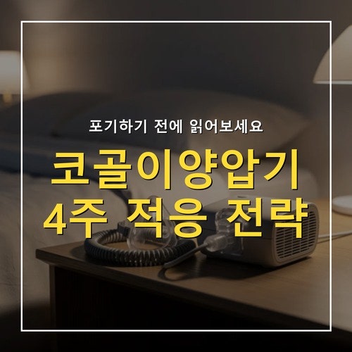 코골이양압기 적응 방법, 처음 쓰는 중장년을 위한 4주 단계별 가이드