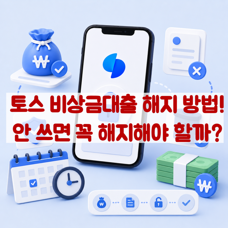 토스 비상금대출 해지 방법 총정리! 안 쓰면 꼭 해지해야 할까?