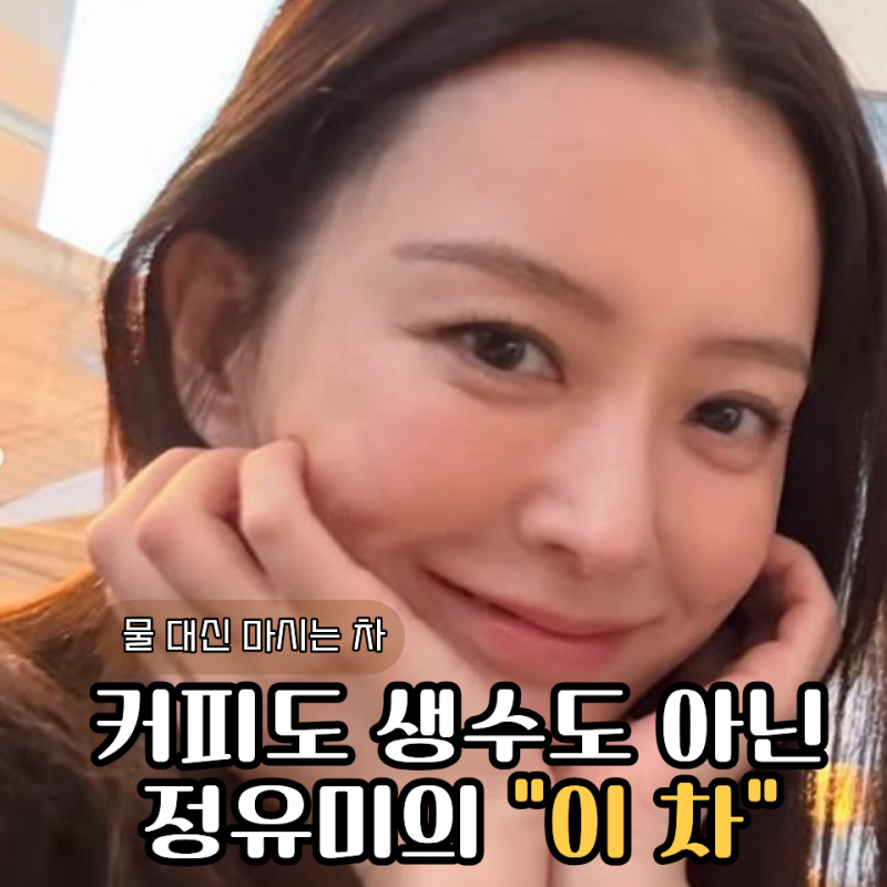 43kg 정유미가 물처럼 마신다는 “이 차”, 집에서 이렇게 챙겼습니다