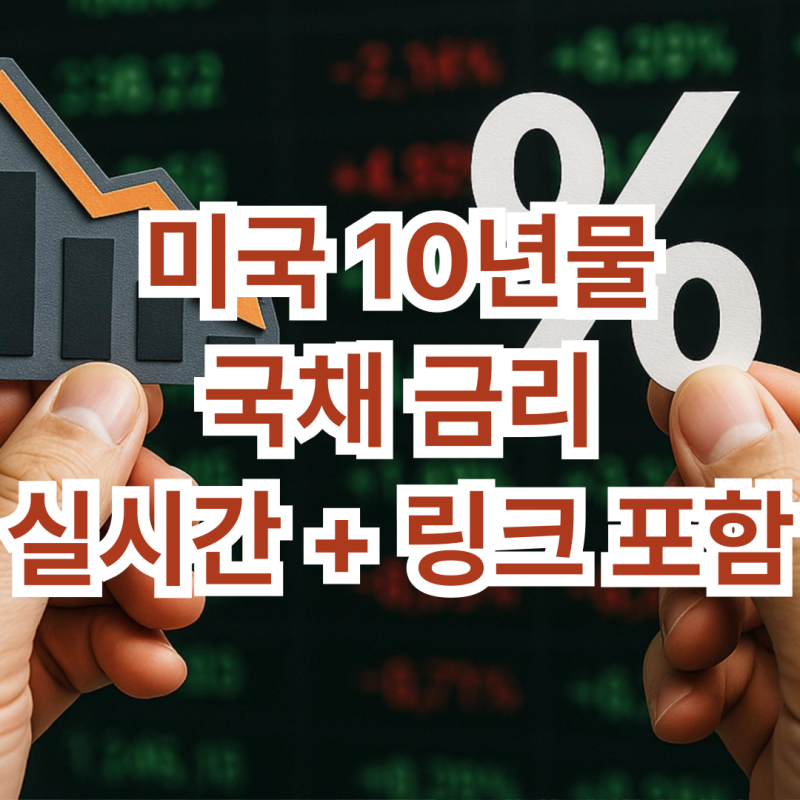미국 10년물 국채 금리 차트 조회 실시간 + 링크 포함