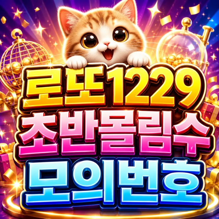  2026 로또 1229회 모의 당첨번호 와 사람들이 보는 초반 몰림수는 어떤 아이들이 있을까나!?